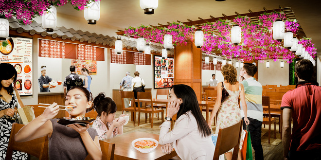 アラモアナセンターのエヴァウィングにShirokiyaの新プロジェクト「Japan Village Walk」が登場