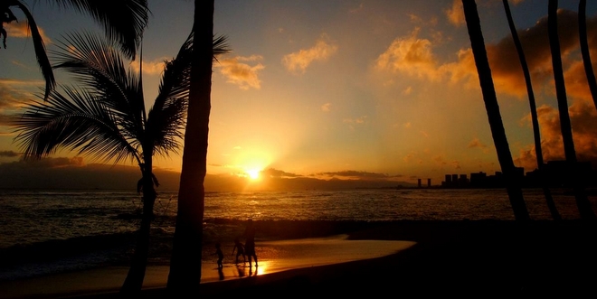 ハワイのサンセット