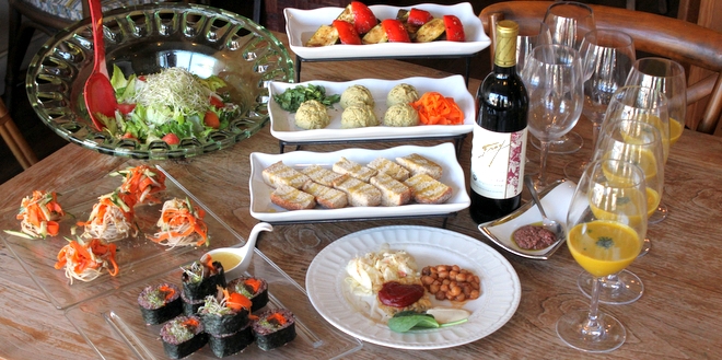 ピースカフェの5コースメニュー