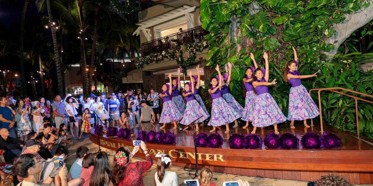 ロイヤルハワイアンセンターのホリデーイベント