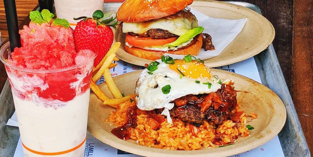 シェイブアイスシェイクが超おすすめのマウイオニオンバーガー