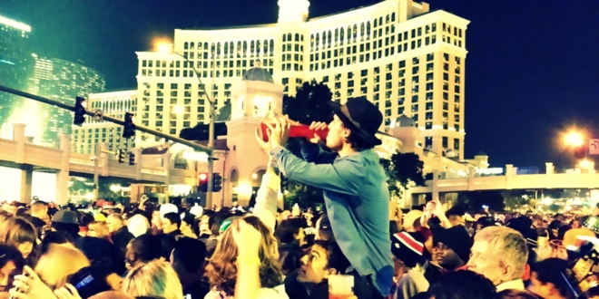 ラスベガスの大晦日花火